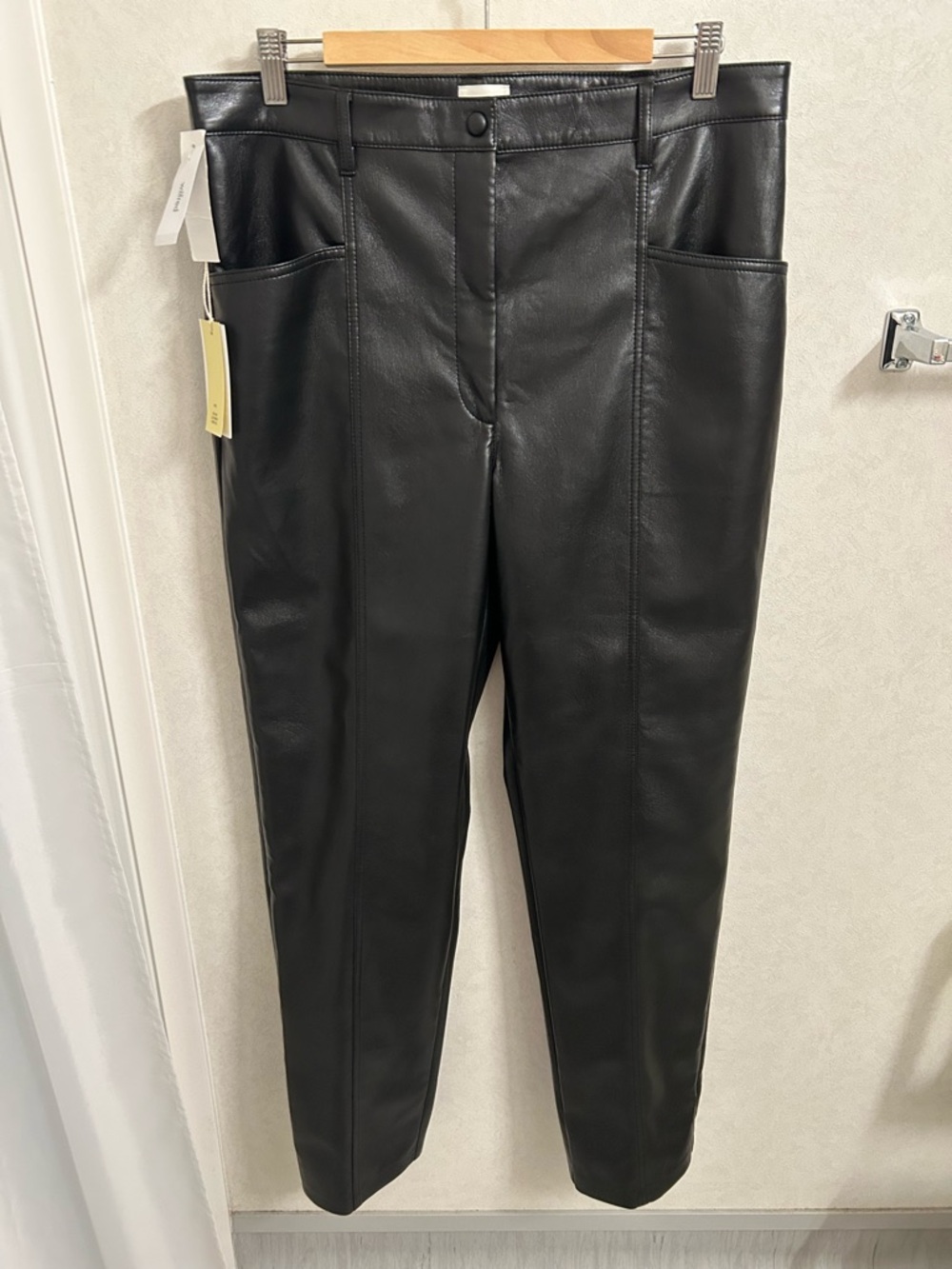 NWT! Wilfred Rebel High-waisted Vegan Leather pants size 16 - Picture 3 of 6
